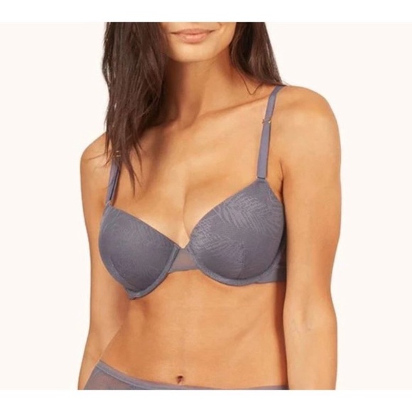 LIVELY smooth lace t shirt bra in smoke size 34D - Picture 1 of 5